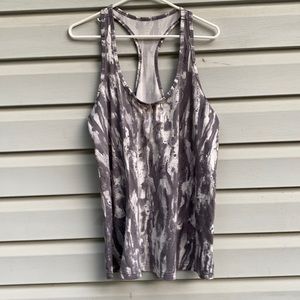 Balance Grey and Ivory tie-dye Soft Yoga Tank